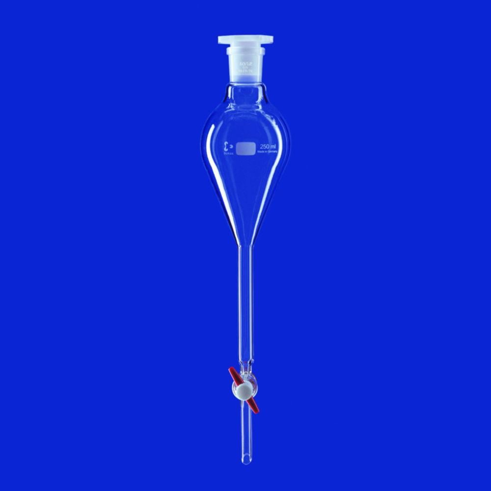 Lenz-Laborglas Separating Funnel acc. to Gilson, 1000 ml, Ungraduated, with NS-PE Stopper

