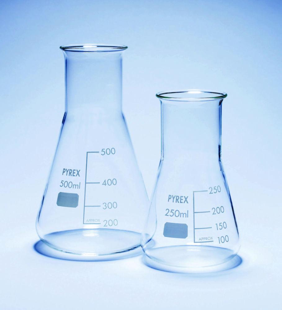 DWK Erlenmeyer Flask 100 mL Wide Neck Pyrex Graduated (Pack of 10)

