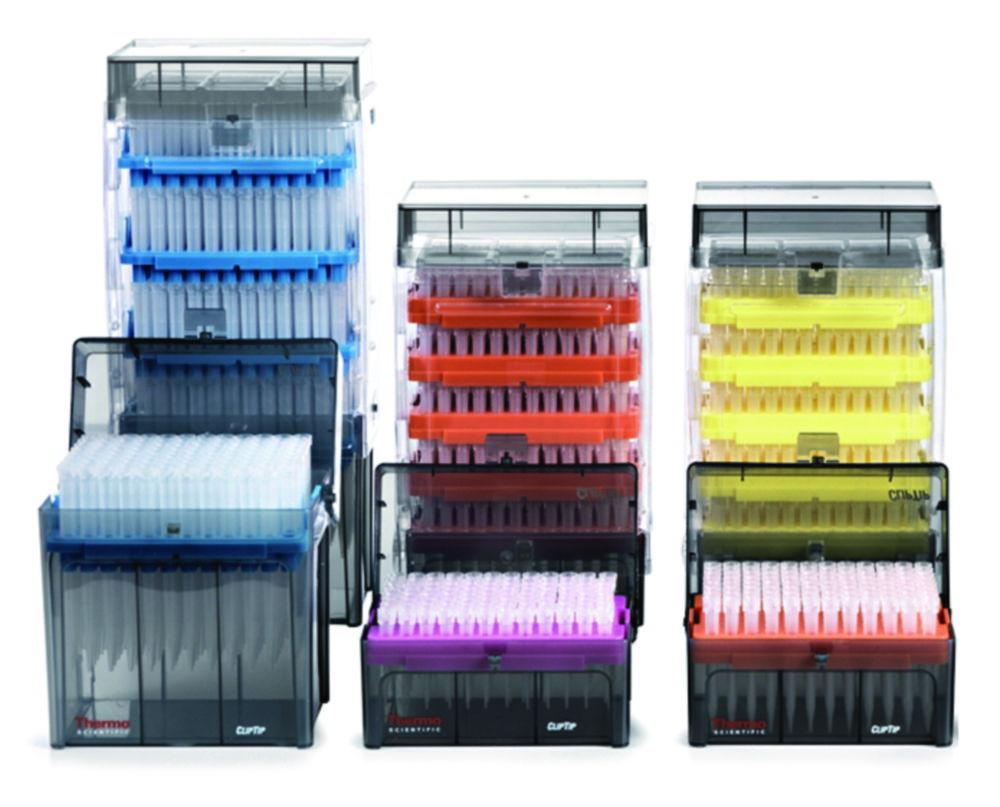 Thermo Scientific Pipette Tips ClipTip 1000 Refills, 100-1000µL, 63mm, Pack of 8x96