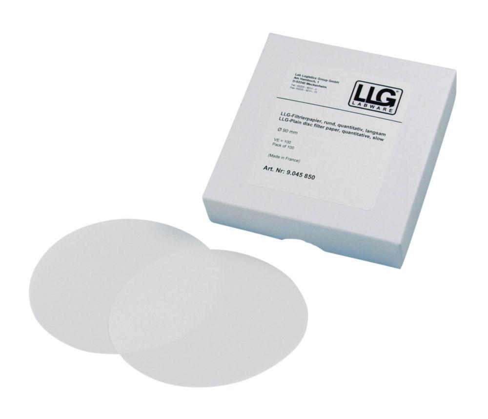 LLG Filter Circles 125mm, Quantitative Very Slow, Pack of 100

