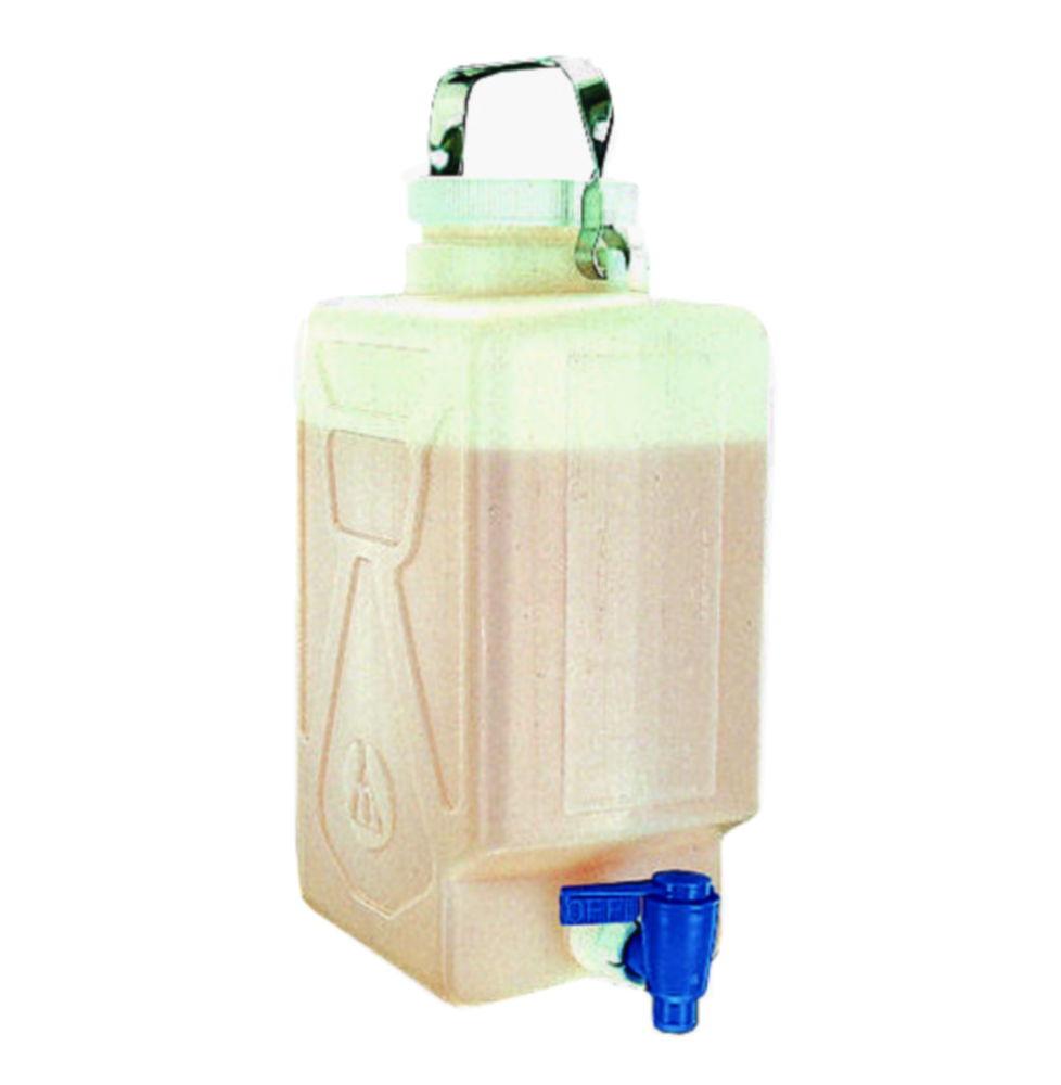 Thermo Nalgene Aspirator Canister PE-HD, with Stopcock Cap, 20 Litre
