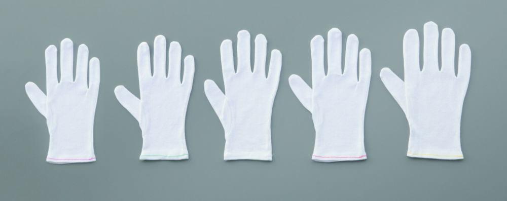 As One Cotton Smooth Gloves, Size S (Without Gusset), Pack of 12 Pairs

