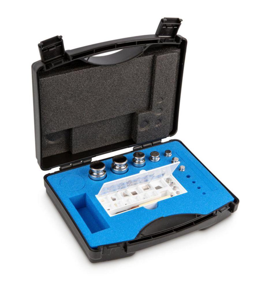 Kern Weight Set E2, 1mg–200g, Stainless Steel in Plastic Case, including Glove, Tweezers, and Dust Brush