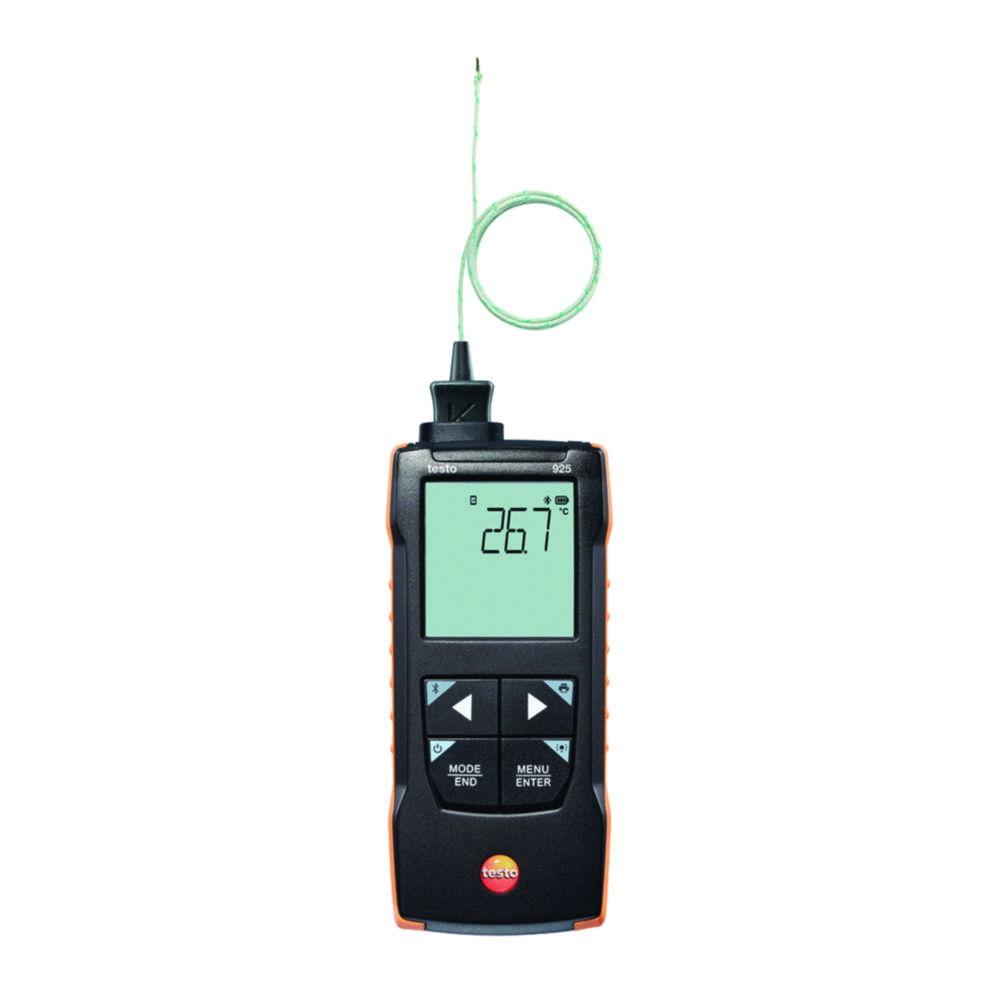Testo 1-Channel Temperature Measuring Device Testo 925 Includes Calibration Protocol, Carrying Bag, 1 x TE Type K Sensor, 0602 4093, and Batteries