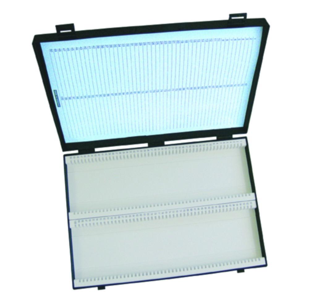 Bergmann 94-K Plastic Microscope Slide Storage Box for 100 Slides