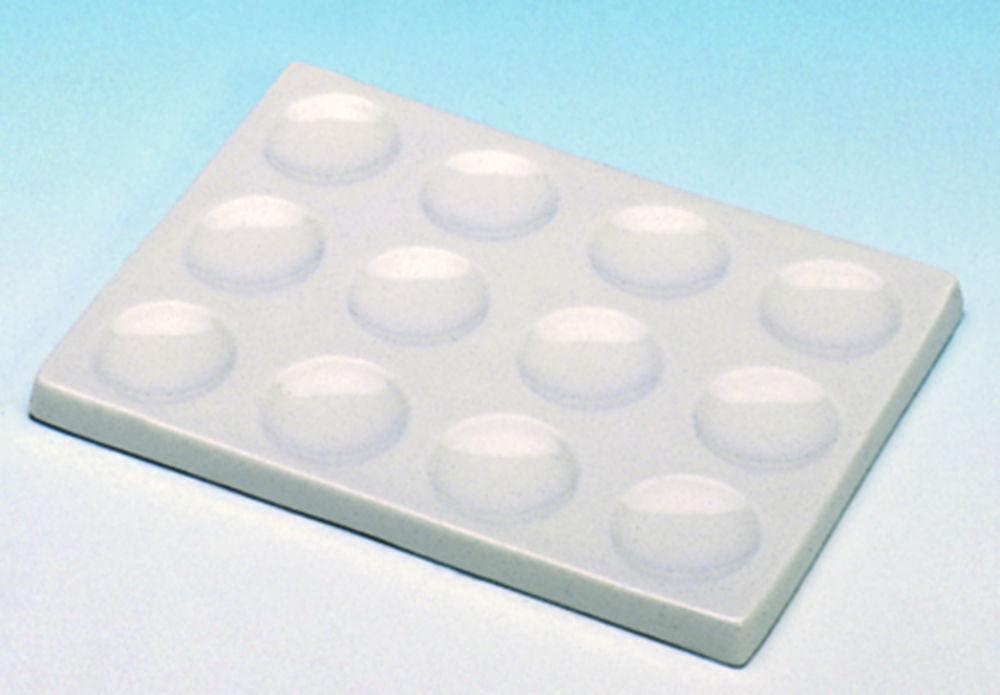 Haldenwanger Staining Plate, Porcelain, 6 Cavities, 119x85 mm