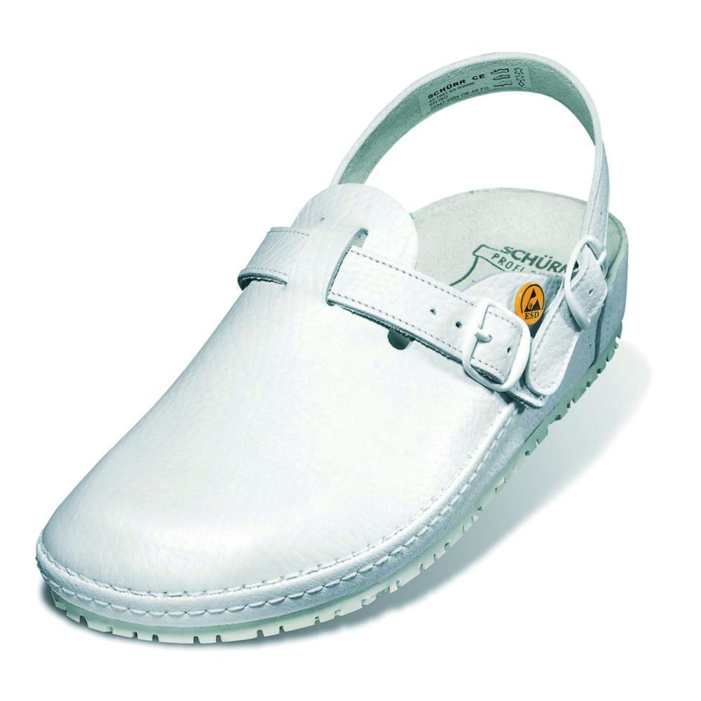 ESD Sandal Schürr "München", size 40 Width 9, white, EN ISO 20347:2012 0B SRC pair