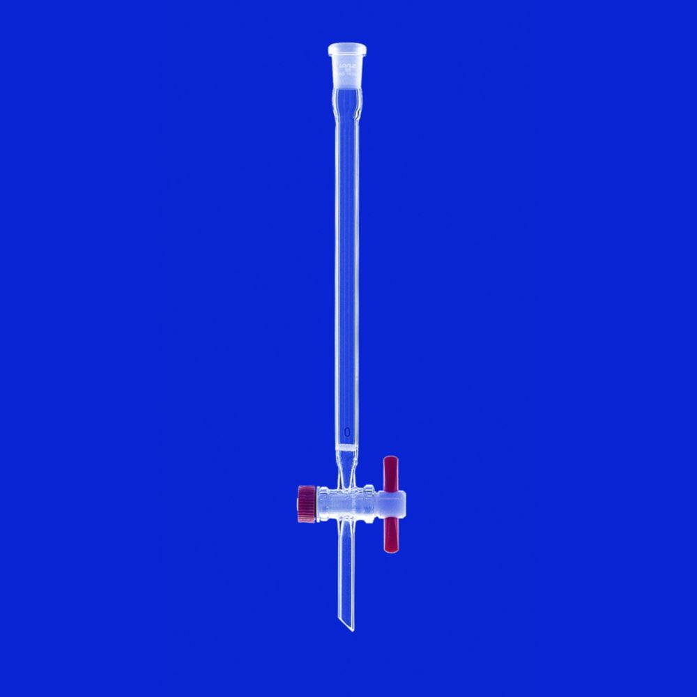 Lenz-Laborglas Chromatographic Column with Frit, PTFE or Valve Stopcock (300 mm Length)