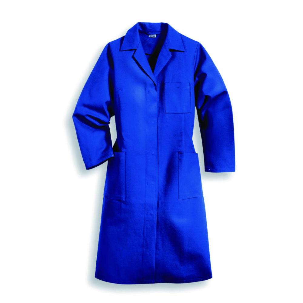 Uvex Ladies’ Laboratory Coat, Size 44, Corn Blue, 100% Cotton, 1/1 Arm, Type 81109


