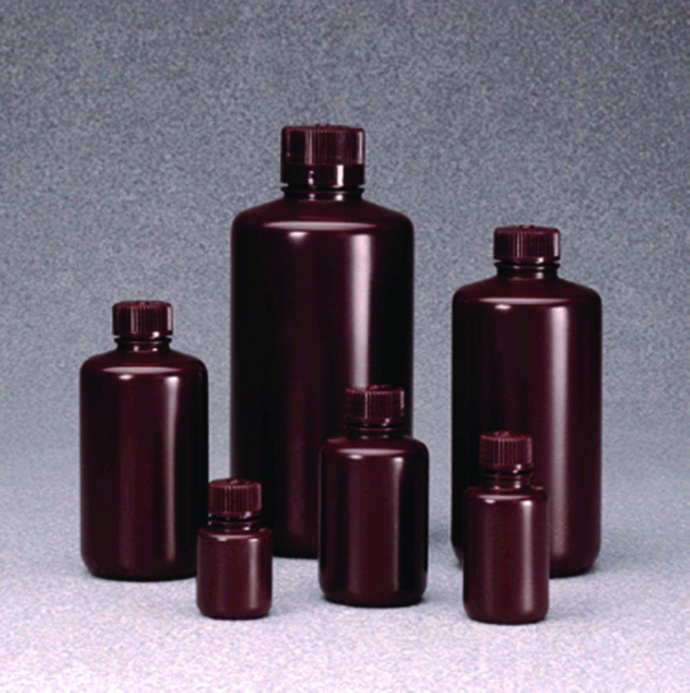 Thermo Nalgene Narrow-Mouth Amber HDPE Bottle 500 mL with Closure​