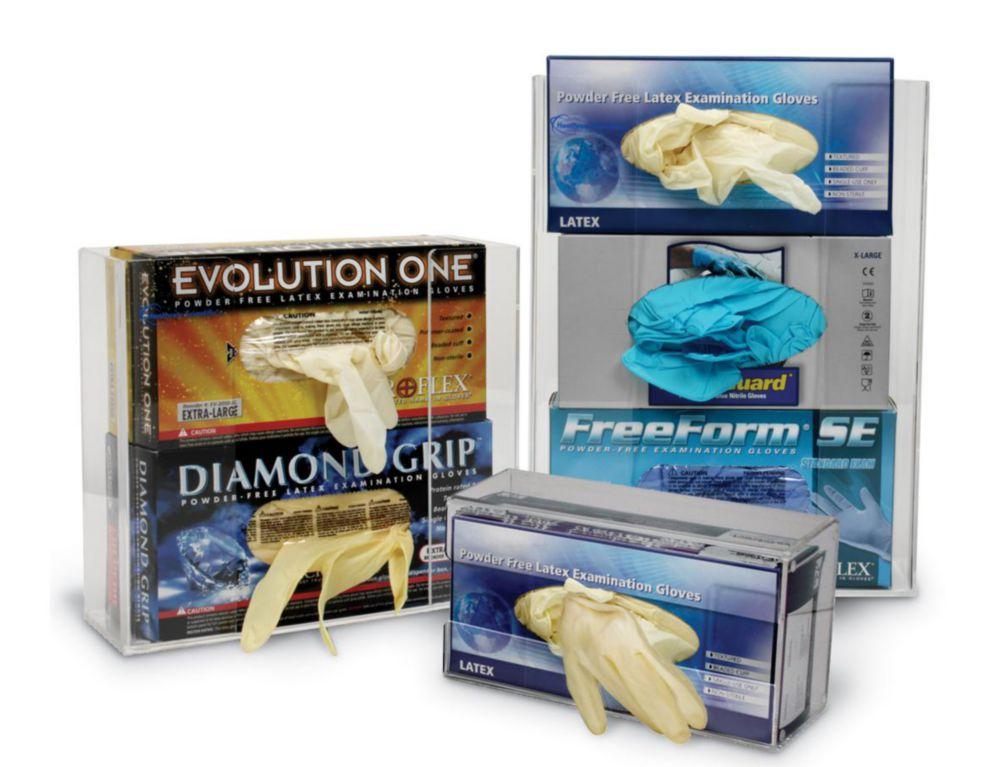 Heathrow Scientific Glove Box Holder, Acrylic, for 3 Glove Boxes, 294x114x388mm