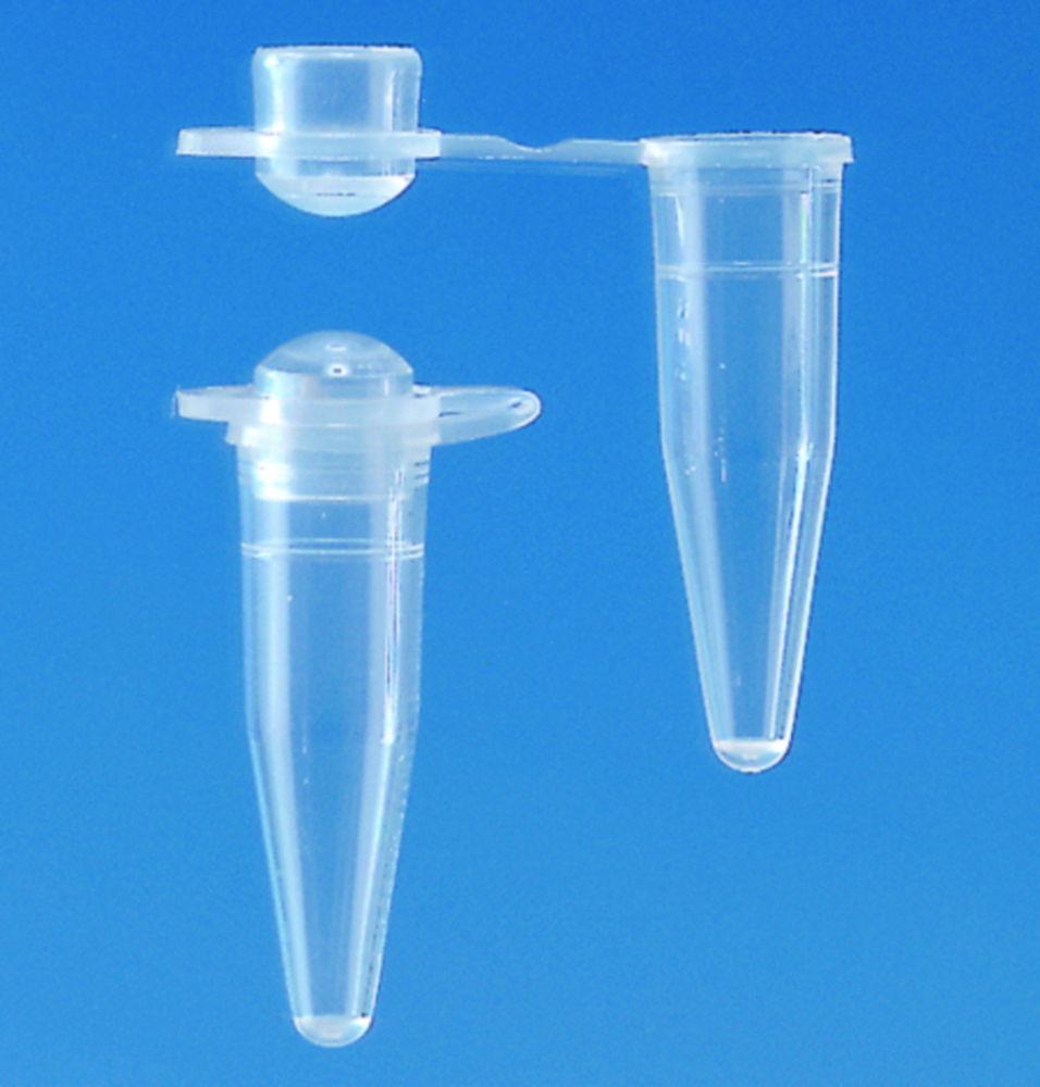 BRAND PCR Tubes 0.2 ml, Transparent Domed Cap, Single Pack of 1000