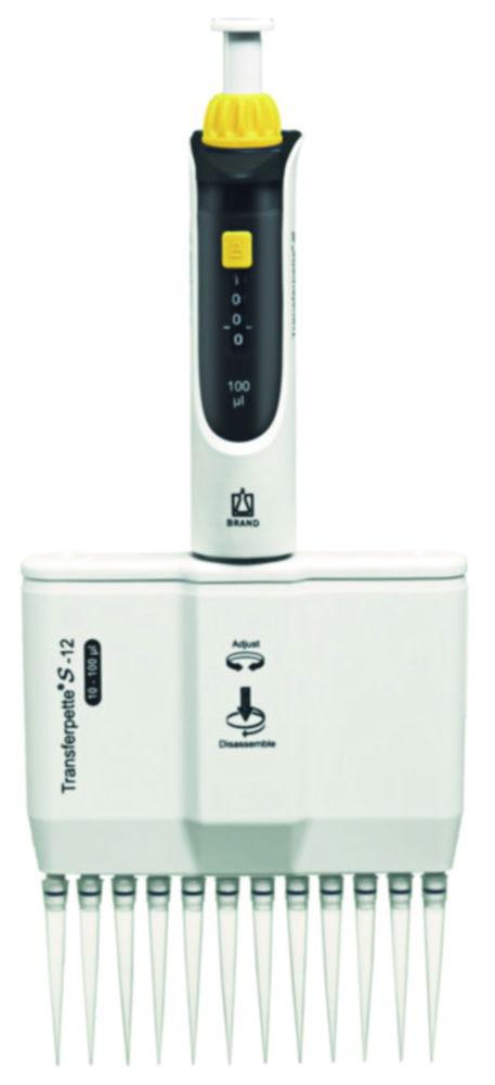 BRAND Transferpette S 12-Channel Variable 10–100 µL (M12-100 DE-M)