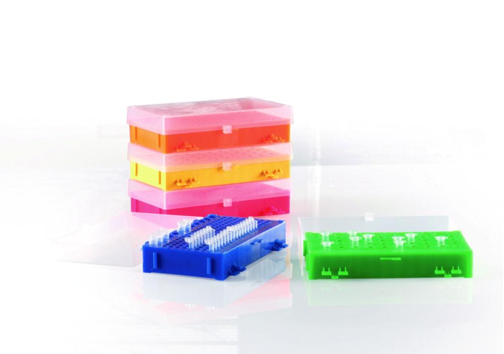Heathrow Scientific PCR Rack, Reversible, Assorted Colours, Pack of 5