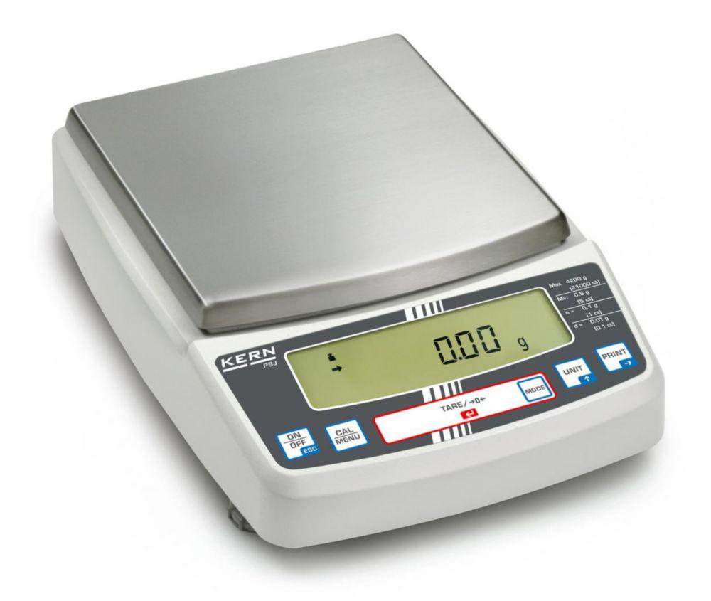 Kern Precision Balance PBJ 6200-2M, 6200 g / 0.01 g, Calibratable, Weighing Pan 180 x 170 mm

