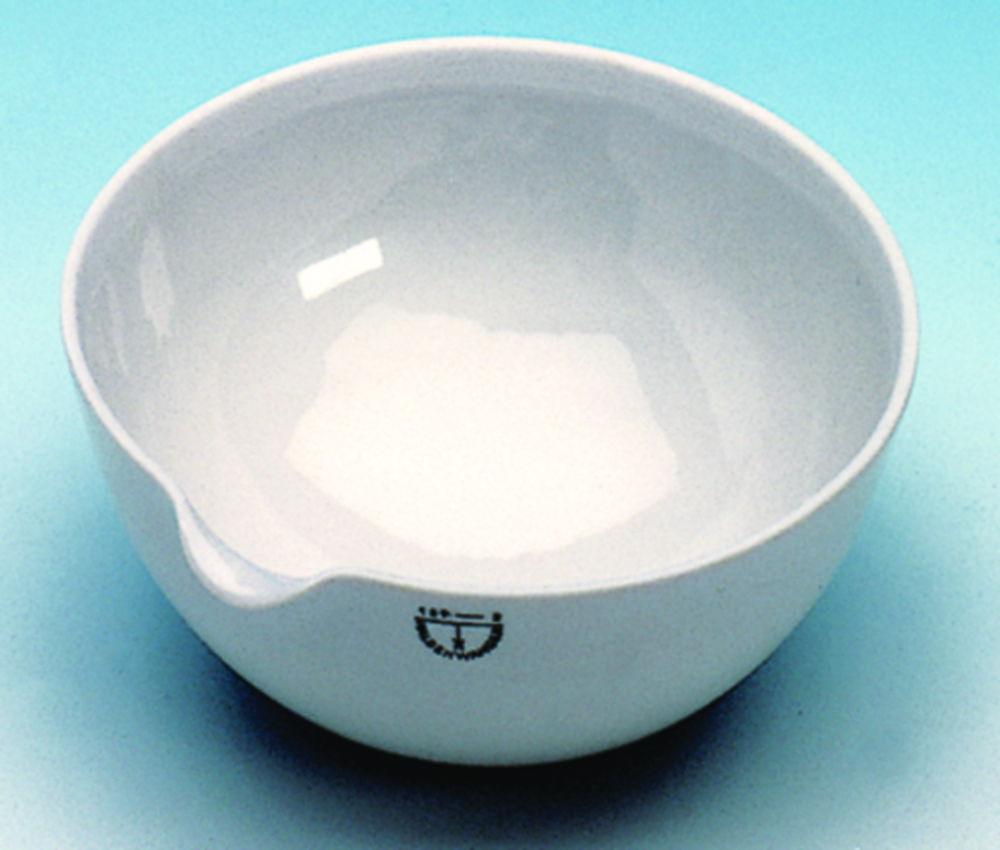 Haldenwanger Evaporating Basin, 80mm Ø, Porcelain, Form B, Semi-Deep, DIN 12903
