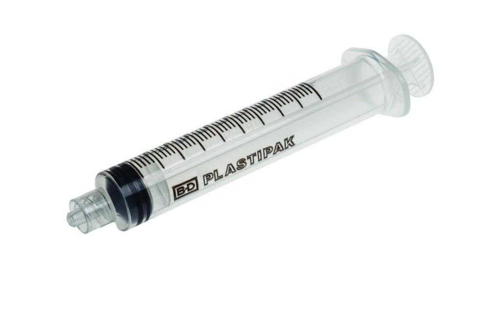 Becton Dickinson Plastipak Disposable Syringes 10 ml PP, with Luer-Lok Nozzle, with Two-Piece Plunger, Concentric, Gamma Sterilized, Pack of 100