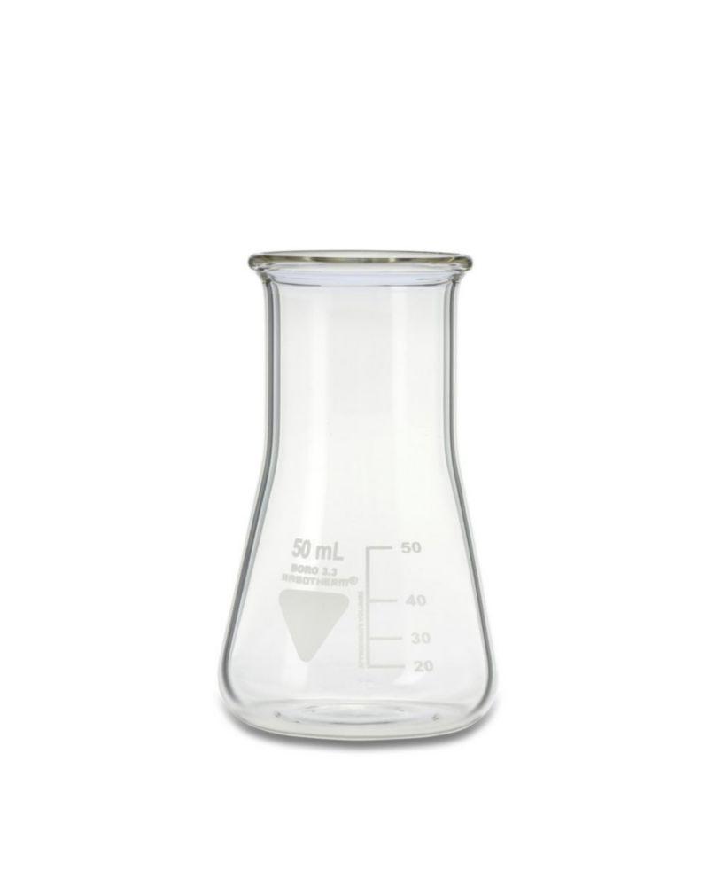 Scherf Erlenmeyer Flask 50 ml, Wide Neck, Boro 3.3, Pack of 10
