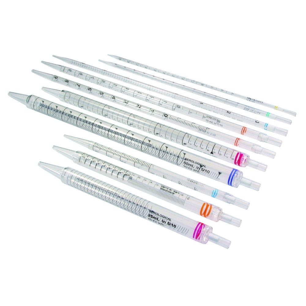 LLG Serological Pipettes Type 1, 2mL, PS, Paper/Plastic Peel, Individually Packed, Green Code, Sterile, Pack of 500