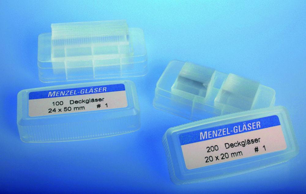 Epredia Cover Glasses 24x50 mm, Pure White, Thickness 0.13-0.16 mm (Pack of 100)