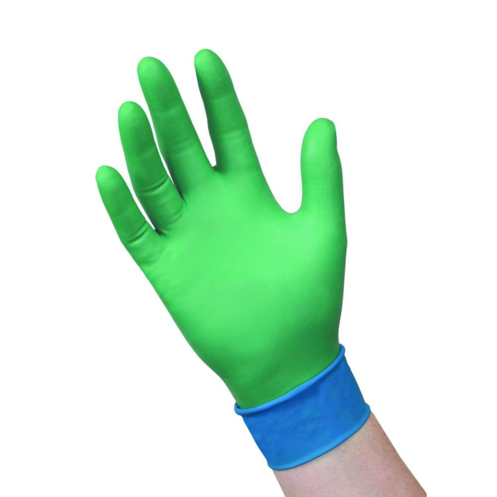 Ansell Microflex 93-360 Disposable Gloves, Polychoroprene, Size S (6.5-7), 295 mm, Blue-Green, Pack of 50

