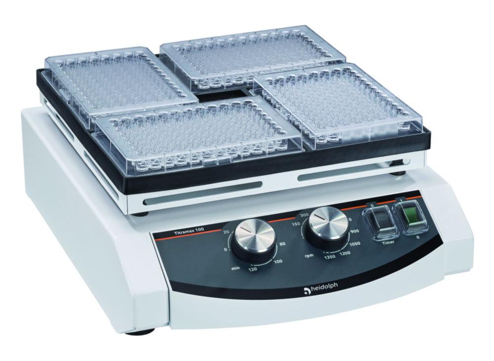 Heidolph Microtiter Plate Shaker Titramax 100, Max. 4 Microtiter Plates, 1.5 mm Orbit, 245x285x125 mm


