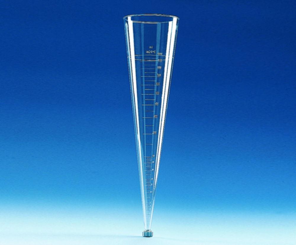Kartell Sedimentation Cones Anglass Clear Graduated Up to 1000 mL