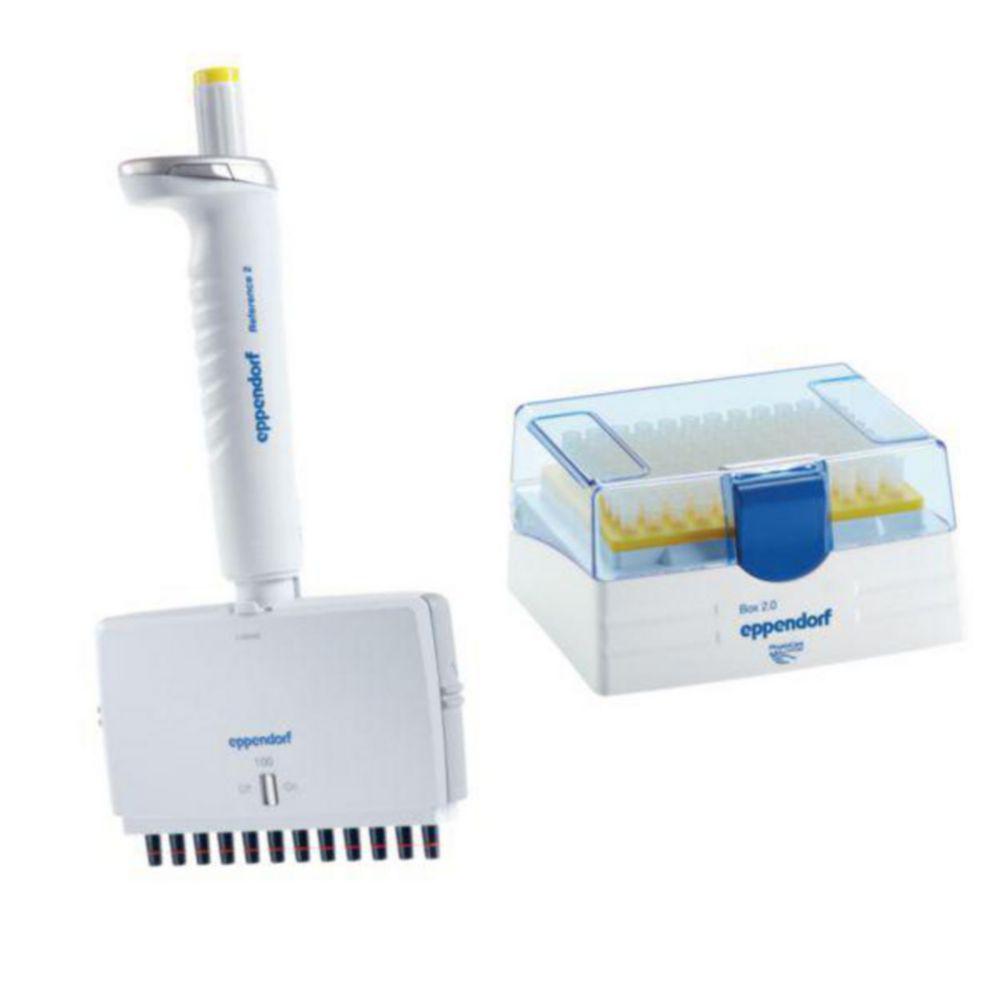 Eppendorf Reference 2 G Variable, 12-Channel Pipette 10 - 100µL, Yellow