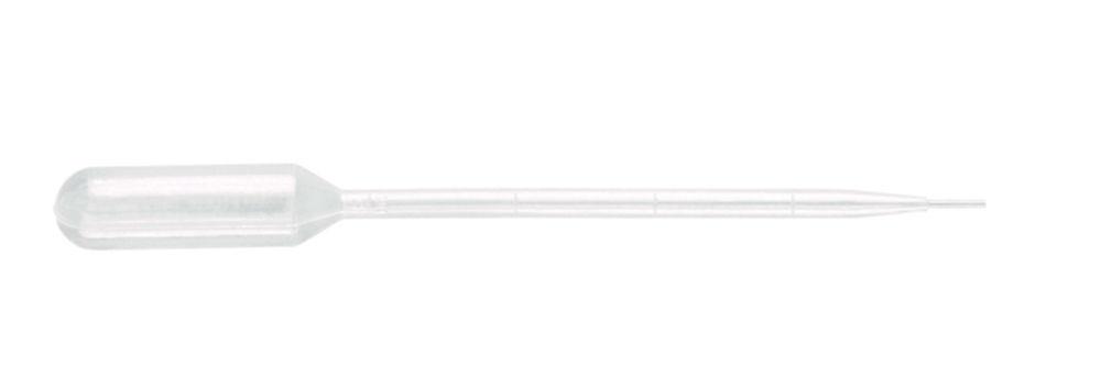 Ratiolab Pasteur Plast Pipets 1 mL, Capillary, Graduated, 144 mm, Sterile, Pack of 500

