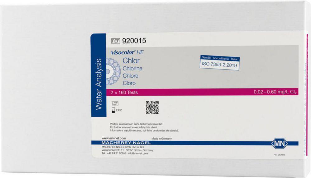 Macherey-Nagel Visocolor HE Test Kit Chlorine 0.02–0.6 mg/L, 160 Tests

