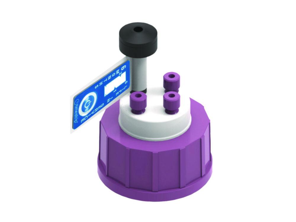 Eluent SafetyCap (GL45) with AirValve and 3x Standard ports