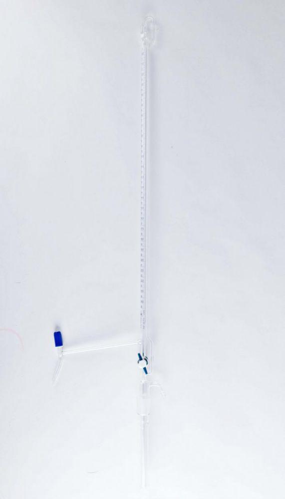 ISOLAB Automatic Burette 25:0.05 mL, Schellbach Clear, Class AS, Blue Graduation, Glass Stopcock & PTFE Valve, Batch Certified