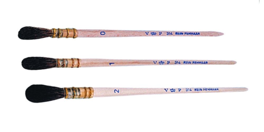 Pinselmanufaktur Oval Black Goat Hair Brush – 7 mm Diameter

