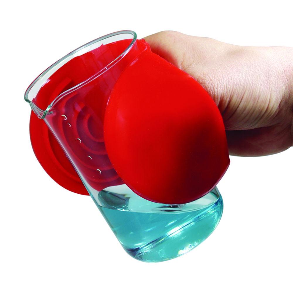 LLG Heat/Cold Hand Protector TempHand, Silicone Rubber, Red