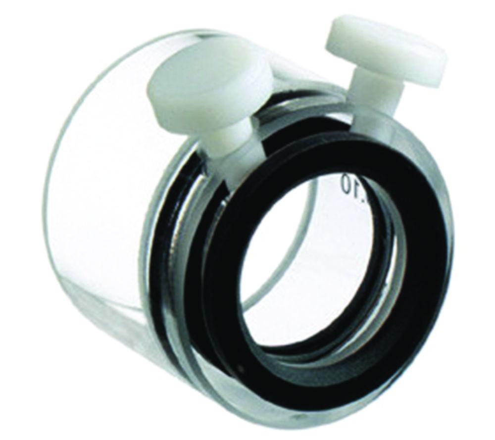 Hellma Cylinder-Cuvette 121.000-QS, 1mm Thickness Quartz Glass SUPRASIL, Macro with PTFE Stopper
