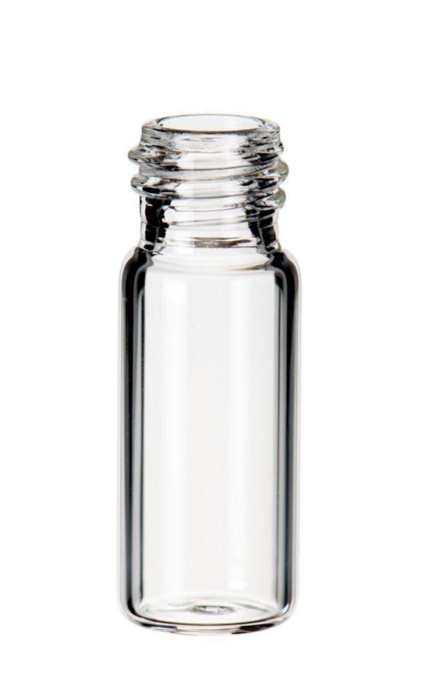 LLG Screw Neck Vials N 10, 1.5 mL, Ø 11.6 mm, Height 32 mm, Clear, Flat Bottom, Wide Opening (Pack of 100)