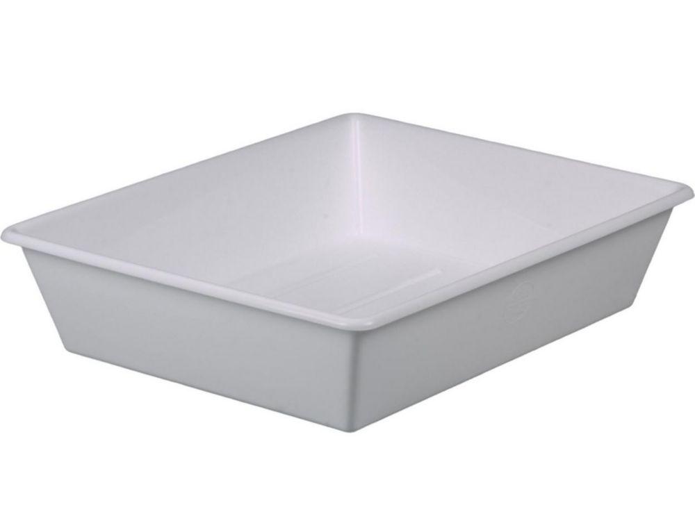 Bürkle Laboratory Tray, 420 × 520 × 120 mm, White Polypropylene