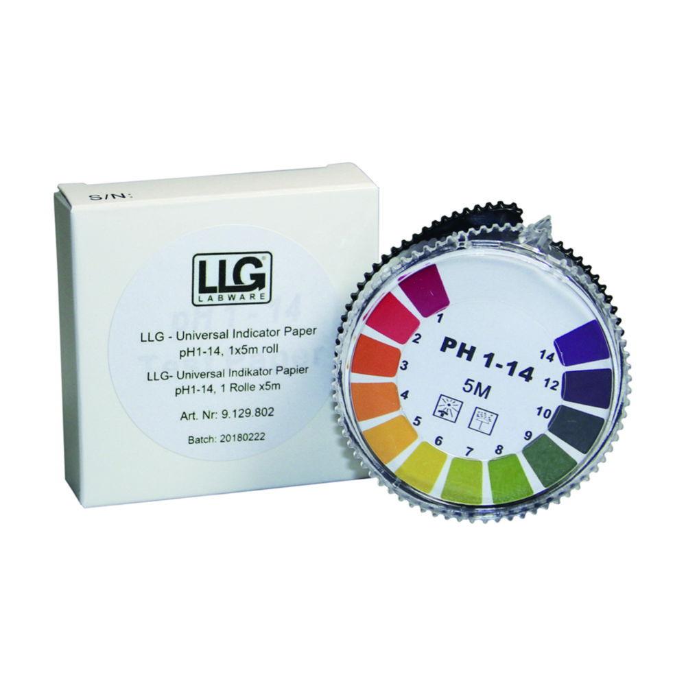 LLG Universal Indicator Paper pH 1-11, Refill Pack, 3 Rolls of 5m