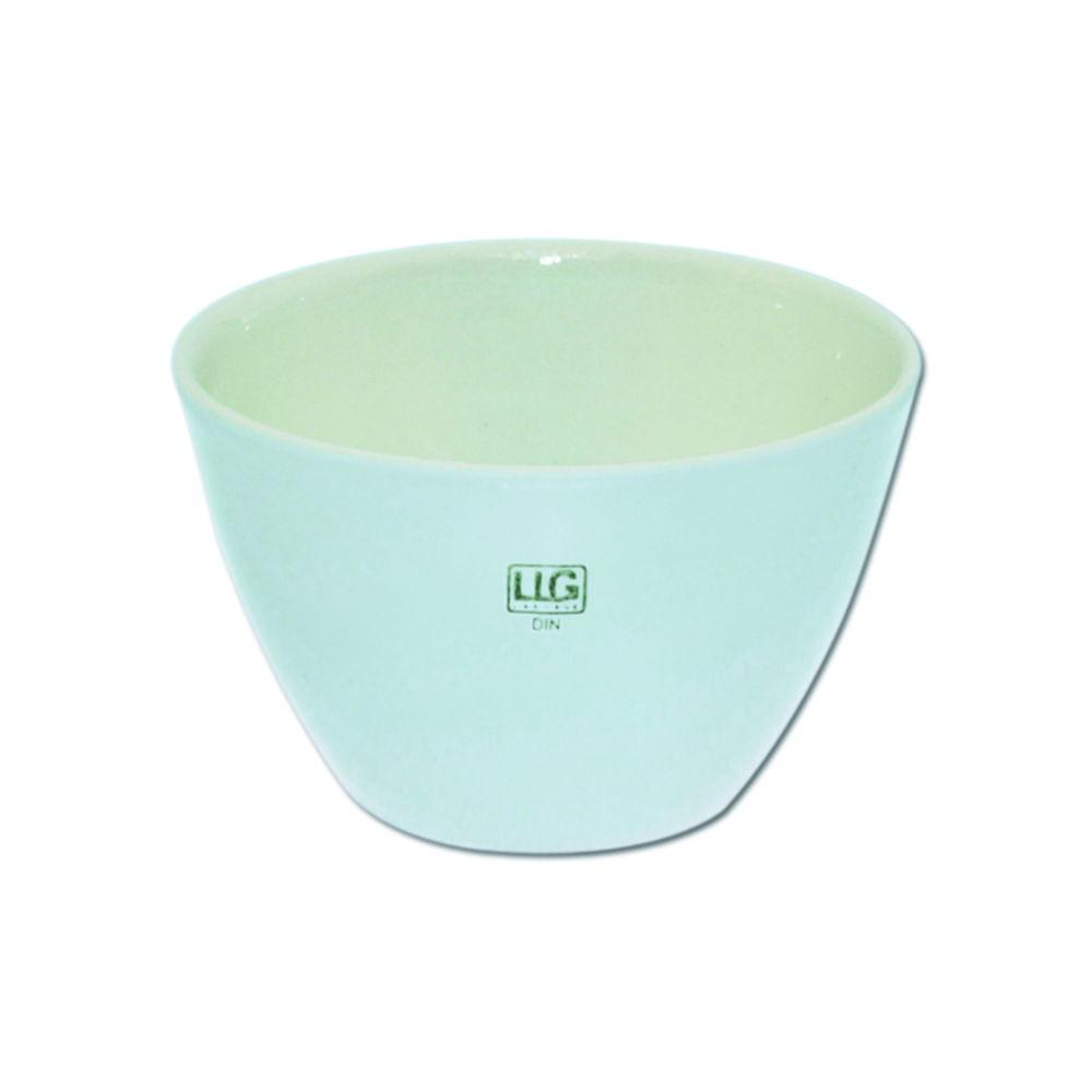 LLG Porcelain Crucible 1/40 DIN 17 mL 40 mm Ø Low Form Glazed