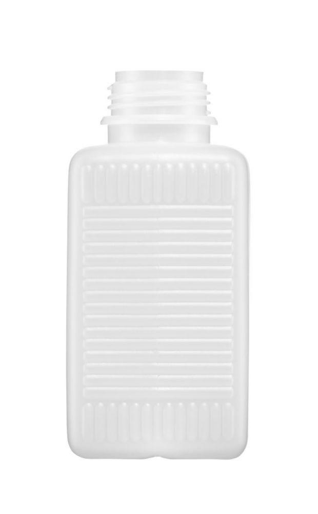 Kautex HDPE Wide Mouth Bottle 500 mL Natural, Square Shape Without Closure (6.291.538)