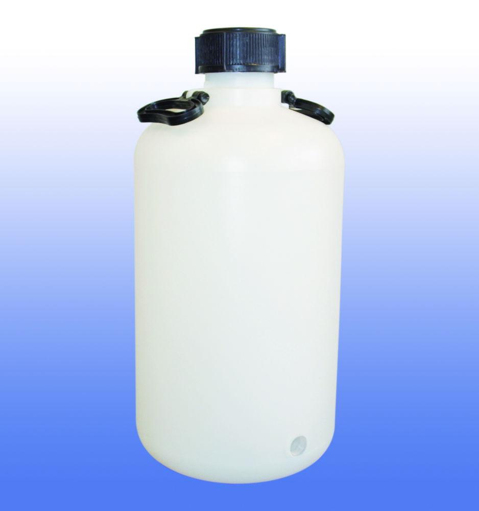LLG Bottle Carboy 50 Ltr, Narrow Mouth Ø 350 x H 715mm, Without Stopcock, HDPE
