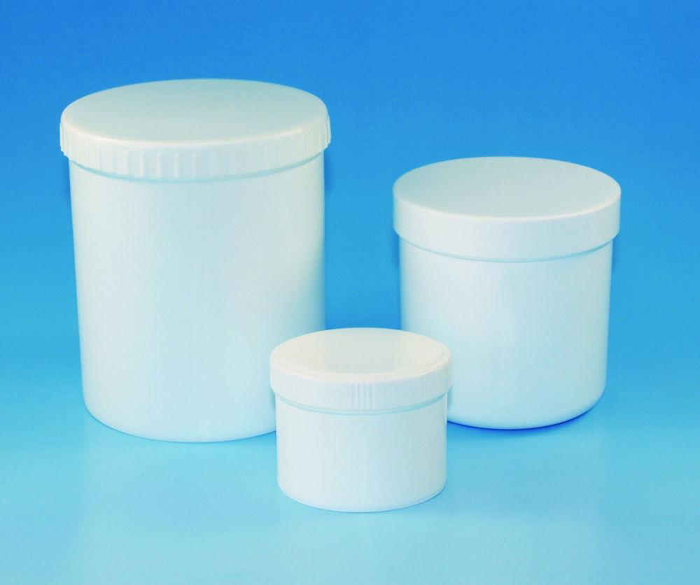 LLG Sample Containers, Round, 30 mL, PP White with Screw Lid, Pack of 10