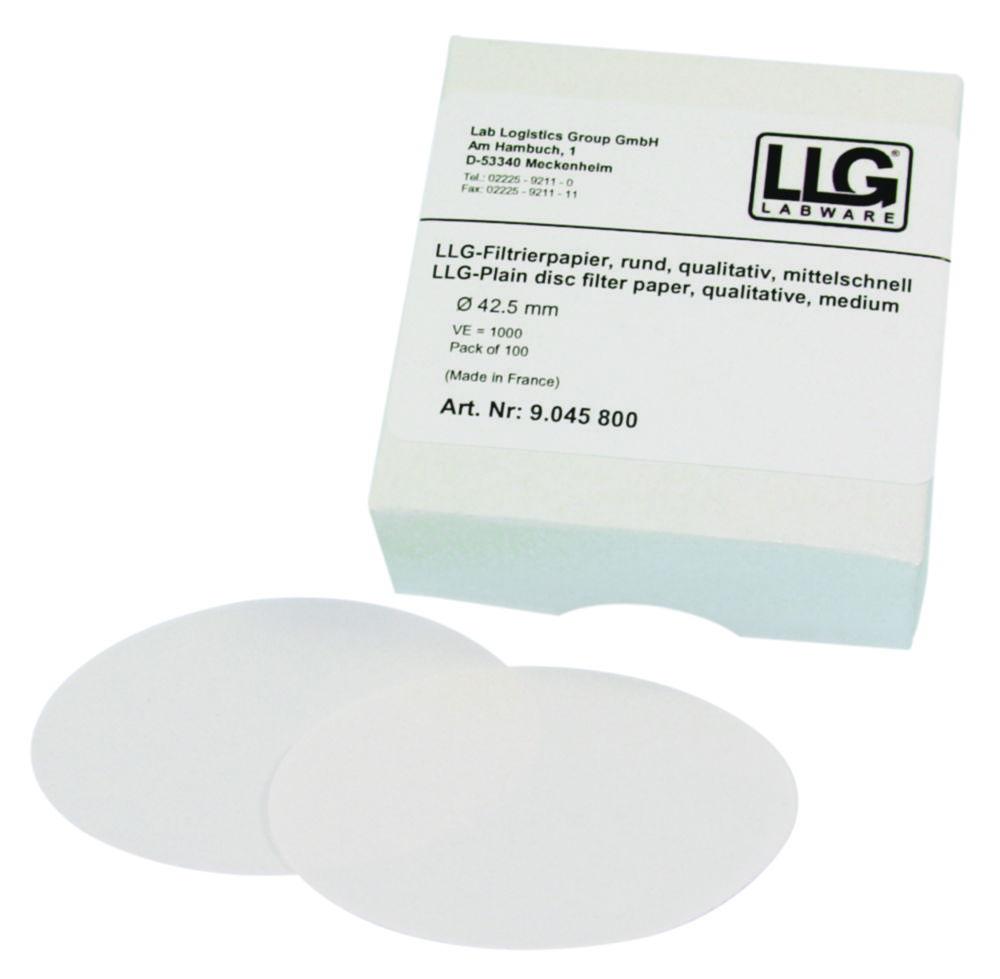 LLG Filter Circles 125mm, Qualitative Medium, Pack of 100