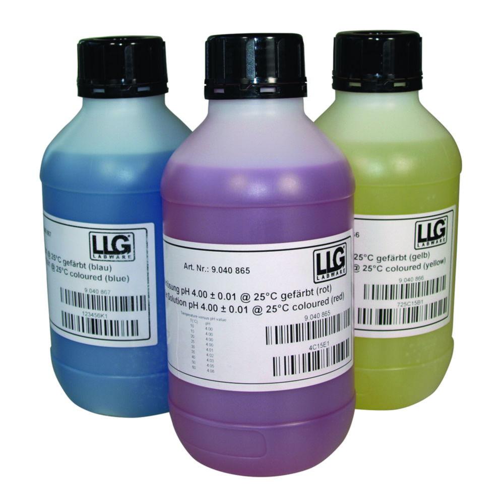LLG Buffer Solution pH 10.00 ± 0.01/25°C, Blue Coded, 1 L, Borax-Free
