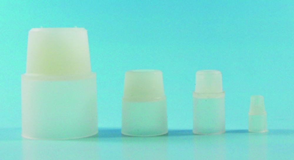 Saint-Gobain Versilic Silicone Folding Skirt Stoppers, 15.9 mm Diameter (Pack of 20)