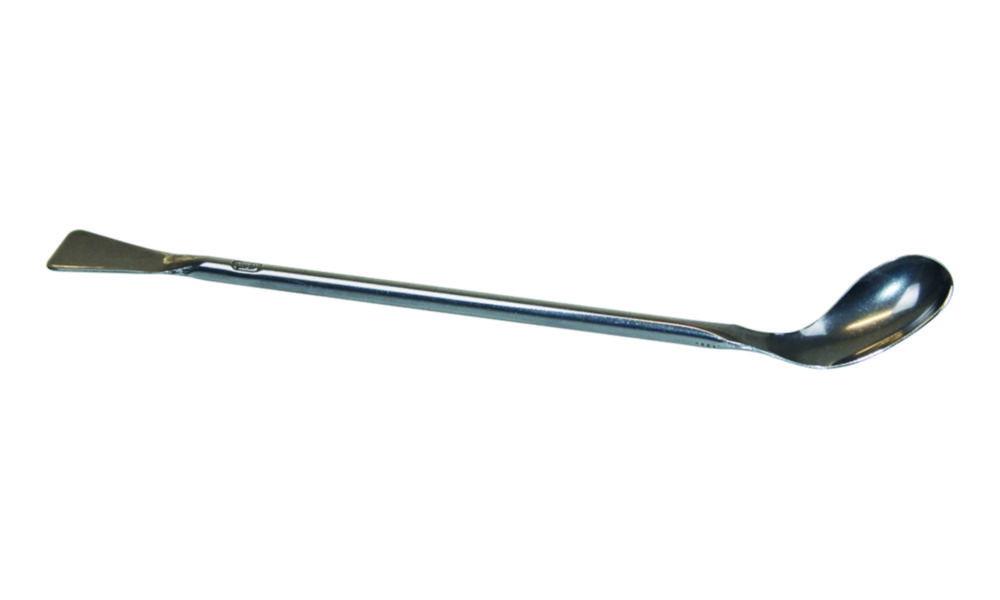 LLG Spatula Double End Curved 150 mm, Stainless Steel