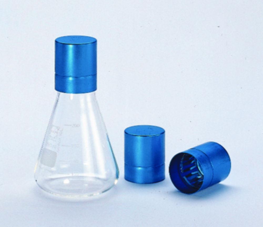 Schuett-Biotec Erlenmeyer-Cap (Red, 37/39 mm) – Pack of 10​
