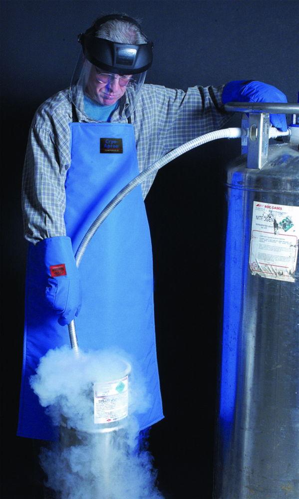Cryo.Expert Cryo Protection Set – Gloves 500mm XL, Face Shield, Apron, and Two Safety Labels

