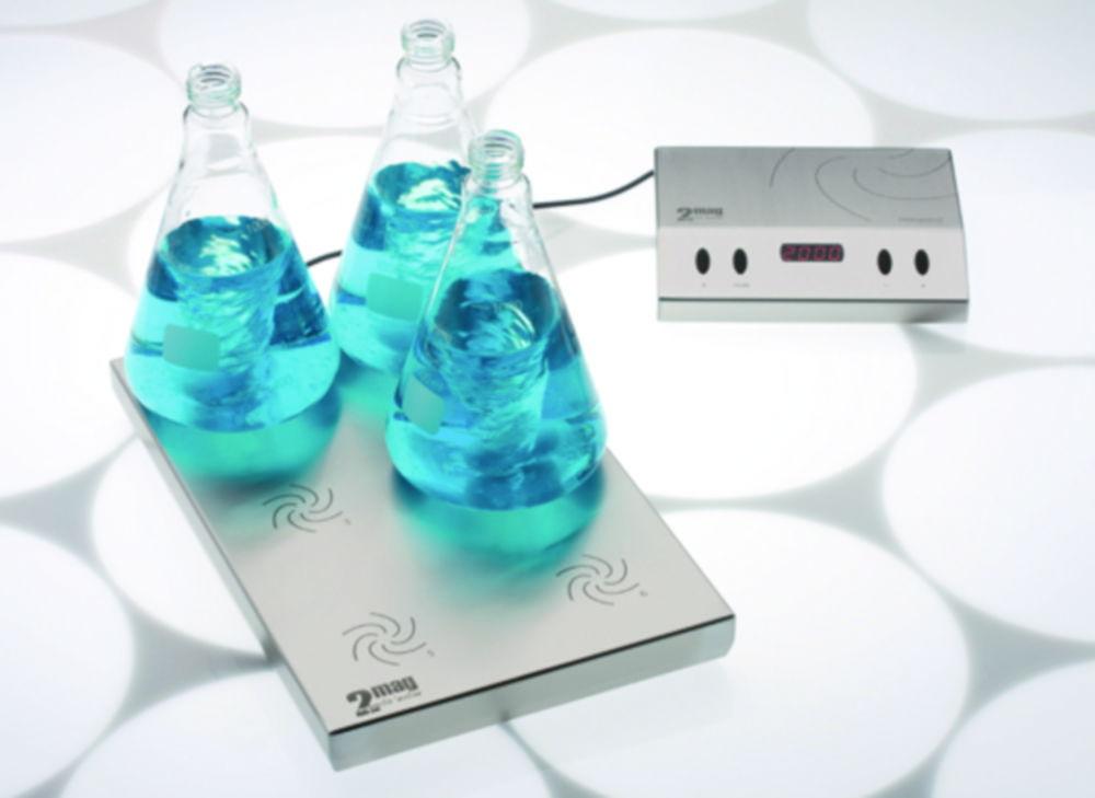 2mag Magnetic Stirring System MIXdrive 6 HT (+200°C), External Control (Please Order Control Unit Separately)