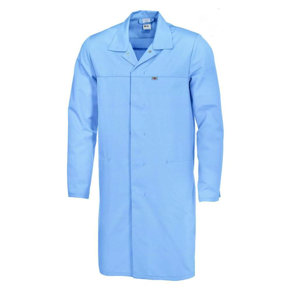 Bierbaum-Proenen BP Laboratory Coat Size 3XLN, Light Blue 65% Polyester / 35% Cotton 1/1 Arm, Unisex